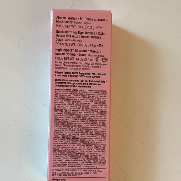 NWOT Clinique Mini Makeup MVP’s Set – Bold Red Lipstick & Black Mascara - Picture 4 of 5